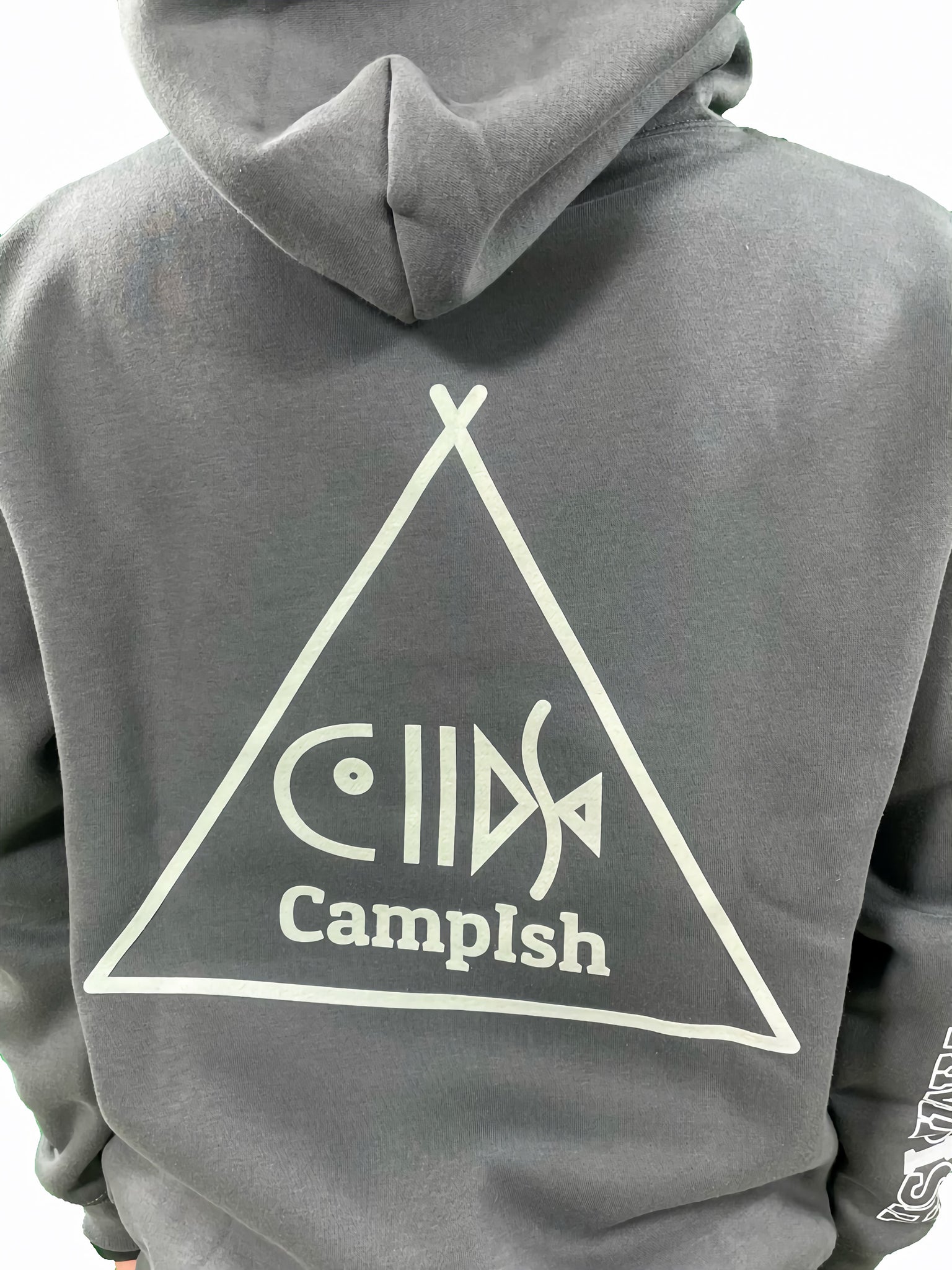 CampIsh 裏起毛ルーツパーカー｜セメント